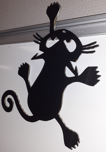 Décoration de porte - Chat